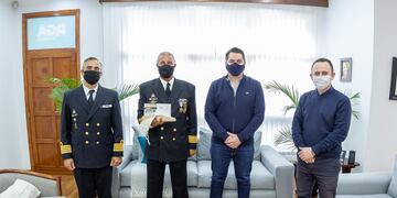Río Grande: las autoridades de la Fuerza de Infantería de Marina Austral fueron recibidas por el intendente