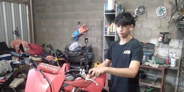 Santino Riba piloto super motocross Arroyito