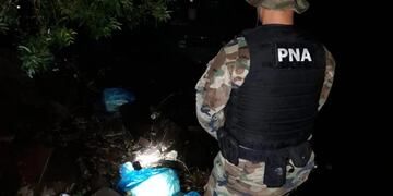 Santa Ana: incautan marihuana en la costa del río Paraná.