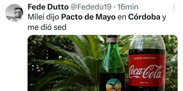 Los memes más ingeniosos del “pacto de mayo” en Córdoba que anunció Milei en el Congreso.