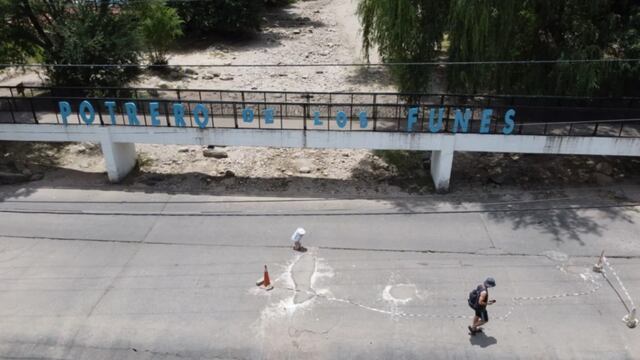 Cauce del río sin agua, Potrero de los Funes, San Luis