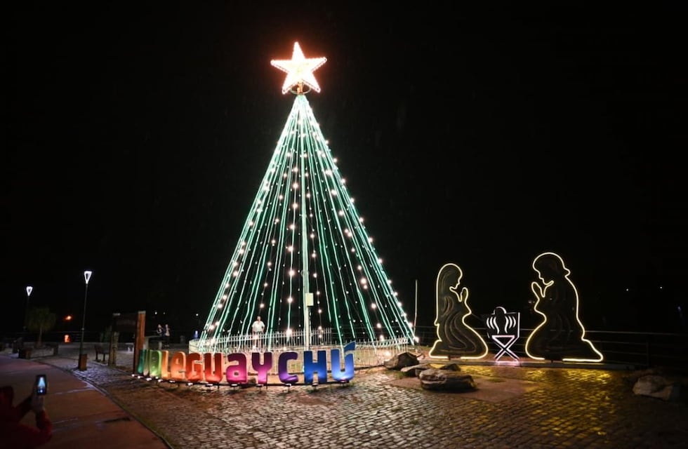 El Árbol de Navidad volvió a encender el Paseo del Puerto y marcó el inicio de la temporada festiva