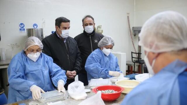 Medina Ruiz supervisó la producción de la Farmacia Oficial.