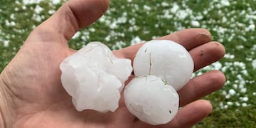 Alerta por tormentas y ocasional caída de granizo en Córdoba para la noche de este sábado y madrugada del domingo.