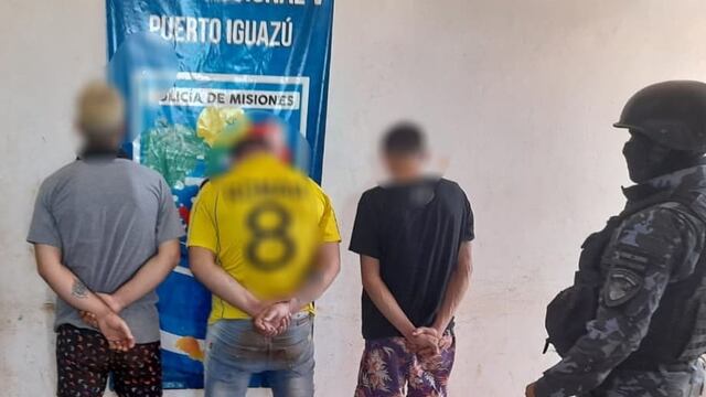 Los detenidos tienen entre 19 y 27 años.