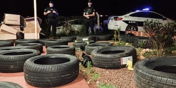 Secuestran contrabando de neumáticos en Eldorado.