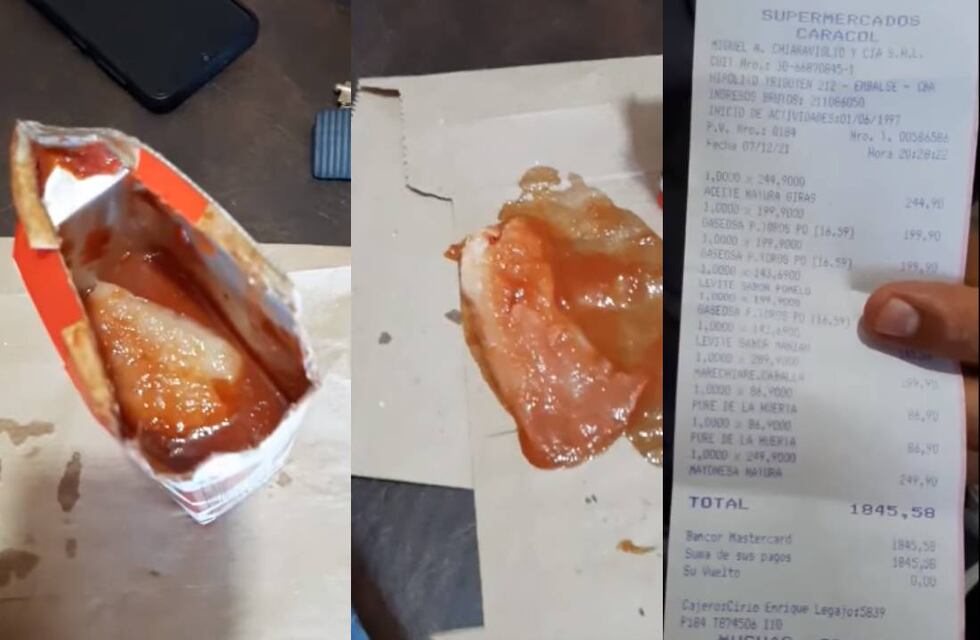 Insólito: dos cordobeses encontraron una toallita femenina en una caja de puré