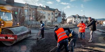 El Municipio realizó reparaciones en calle Luis Vernet