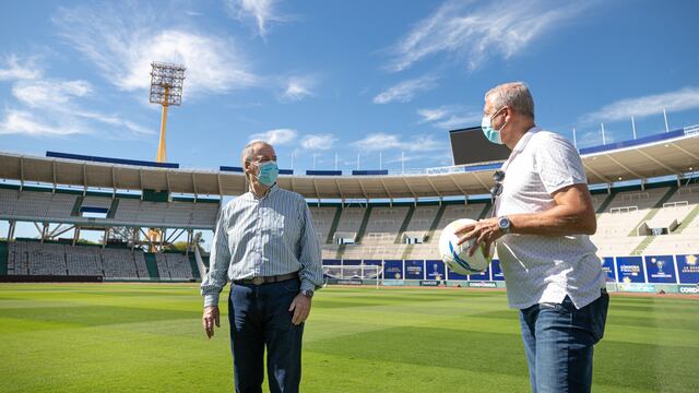 Juan Schiaretti recorrió las instalaciones del escenario mayor del deporte cordobés (Prensa Gobierno)