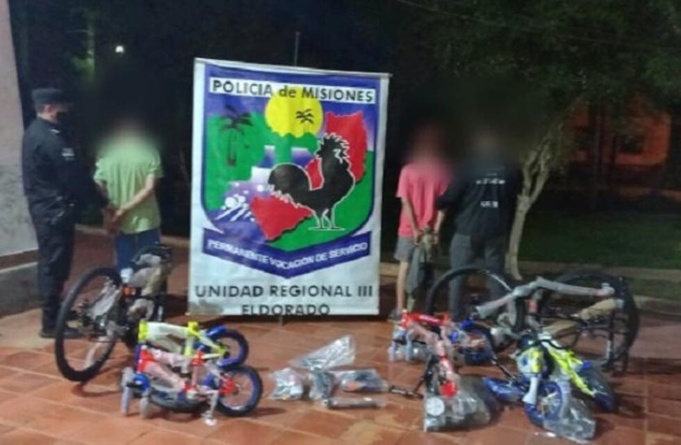 Detienen a dos jóvenes acusados de ser los autores del robo a la bicicletería en Eldorado
