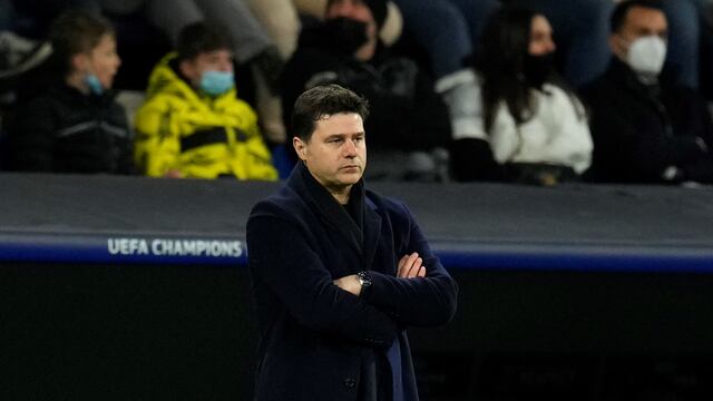 El argentino Mauricio Pochettino se quejó del primer gol del Real Madrid y dijo que cambió el rumbo del partido. (AP)