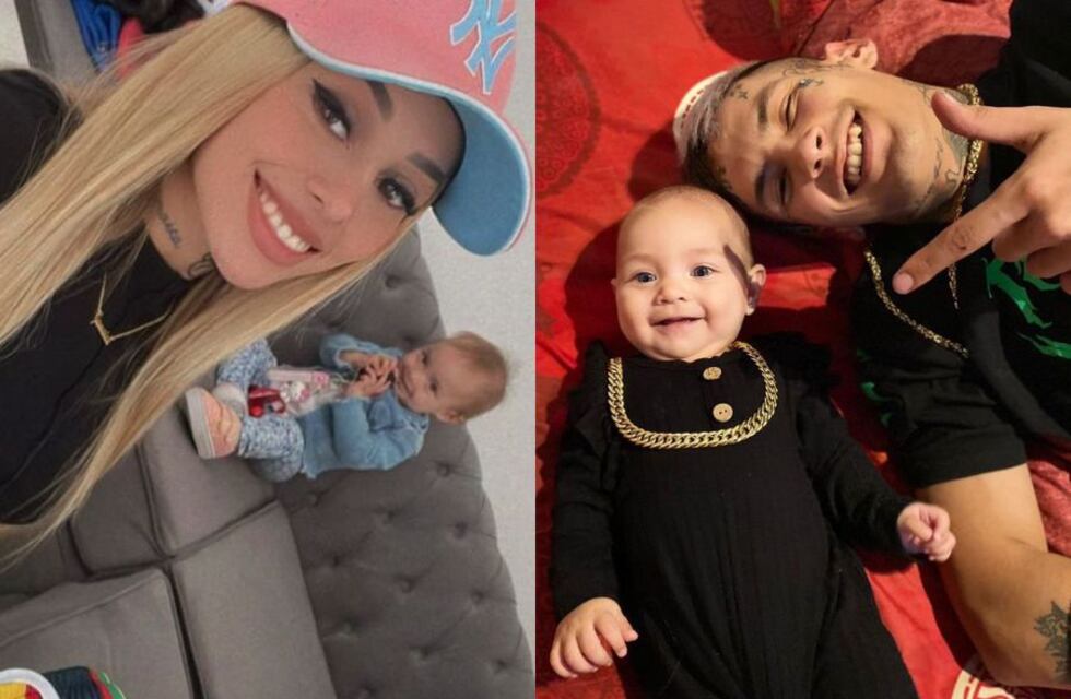 Por separado: los tiernos mensajes de Tamara Báez y L-Gante por el primer año de su hija Jamaica