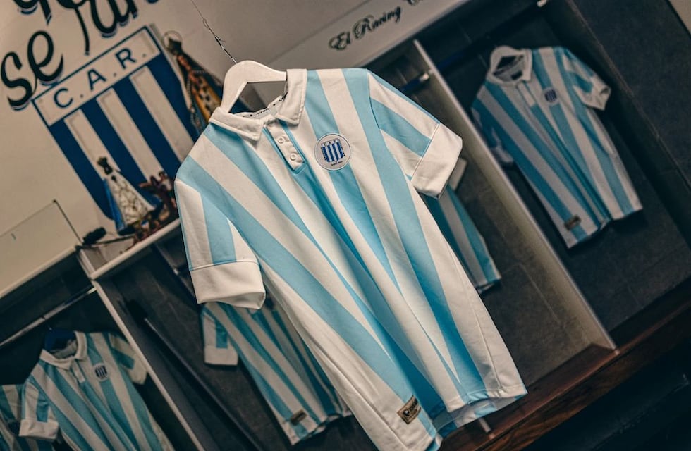 Histórica y de colección: cuánto sale la camiseta de los 100 años de Racing de Nueva Italia