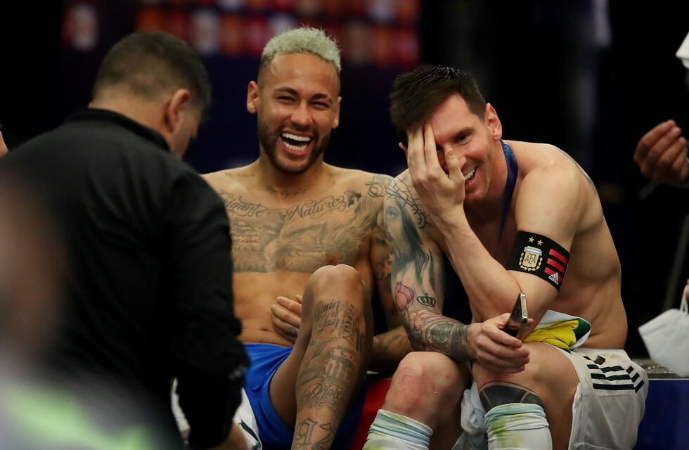 De qué hablaron Lionel Messi y Neymar tras la final de la Copa América