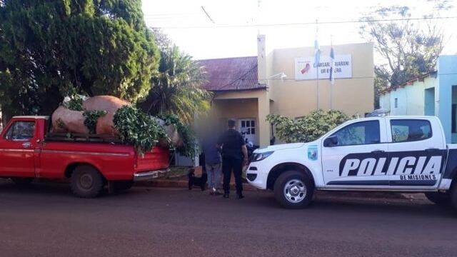 5 hombres se dieron a la fuga en el operativo, pero lograron capturar a uno de ellos.