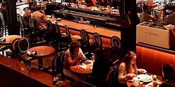 La ocupación en bares y restaurantes está lejos de las buenas épocas del rubro.