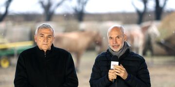 Fórmula. Horacio Rodríguez Larreta y Gerardo Morales, una de las fórmulas de Juntos por el Cambio.