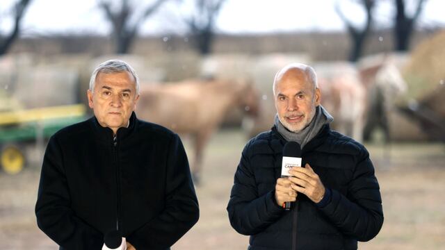 Fórmula. Horacio Rodríguez Larreta y Gerardo Morales, una de las fórmulas de Juntos por el Cambio.