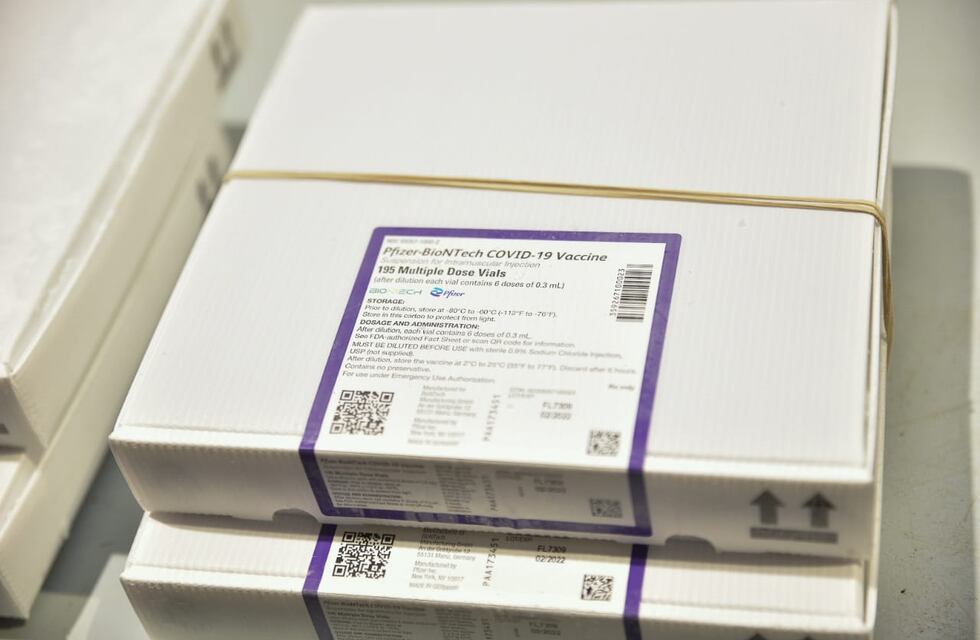 Llegaron más de 18 mil vacunas Pfizer y otros insumos a San Luis