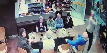 El golpe de puño que sorprendió a todos en una estación de servicio céntrica de Rafaela