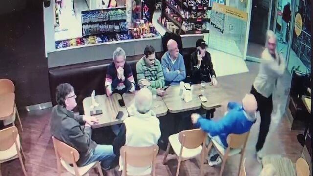 El golpe de puño que sorprendió a todos en una estación de servicio céntrica de Rafaela
