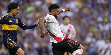 Borja jugando en la Bombonera (AP)