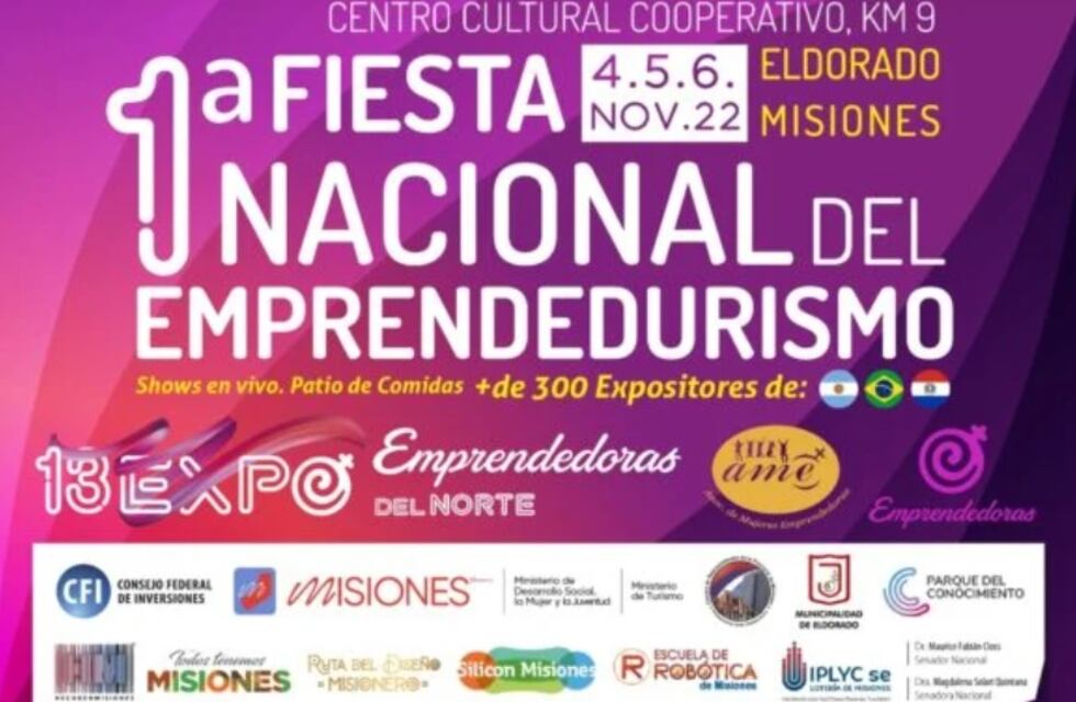 Eldorado será sede de la 1° Fiesta Nacional del Emprendedurismo
