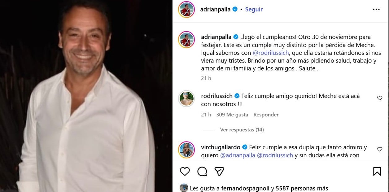 Conmovedores mensajes de Lussich y Pallares en el día de sus cumpleaños