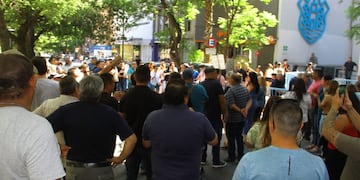 Asamblea y protesta del Suoem en el centro de Córdoba.