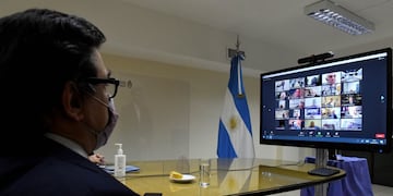 El ministro Moroni en el plenario el Consejo Nacional del Empleo, la Productividad y el Salario Mínimo, Vital y Móvil. (Foto: Ministerio de Trabajo)