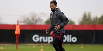 El delantero Ignacio Scocco, una marca registrada en el ataque del equipo rosarino. Estará ante Talleres. (Prensa Newell's).