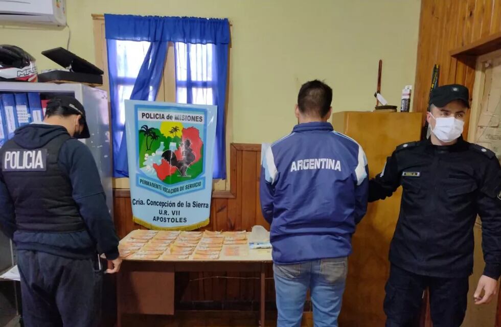 Detuvieron a un joven acusado de robar 300 mil pesos en Concepción de la Sierra