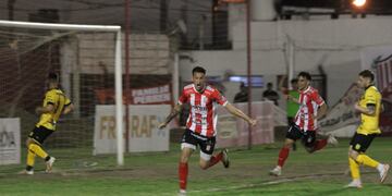 Agustín Alfano abrió el marcador en la goleada del 9 ante Olimpo.