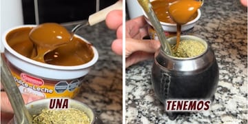 Invento argentino: mezcló mate con dulce de leche y el resultado abrió debate en TikTok.