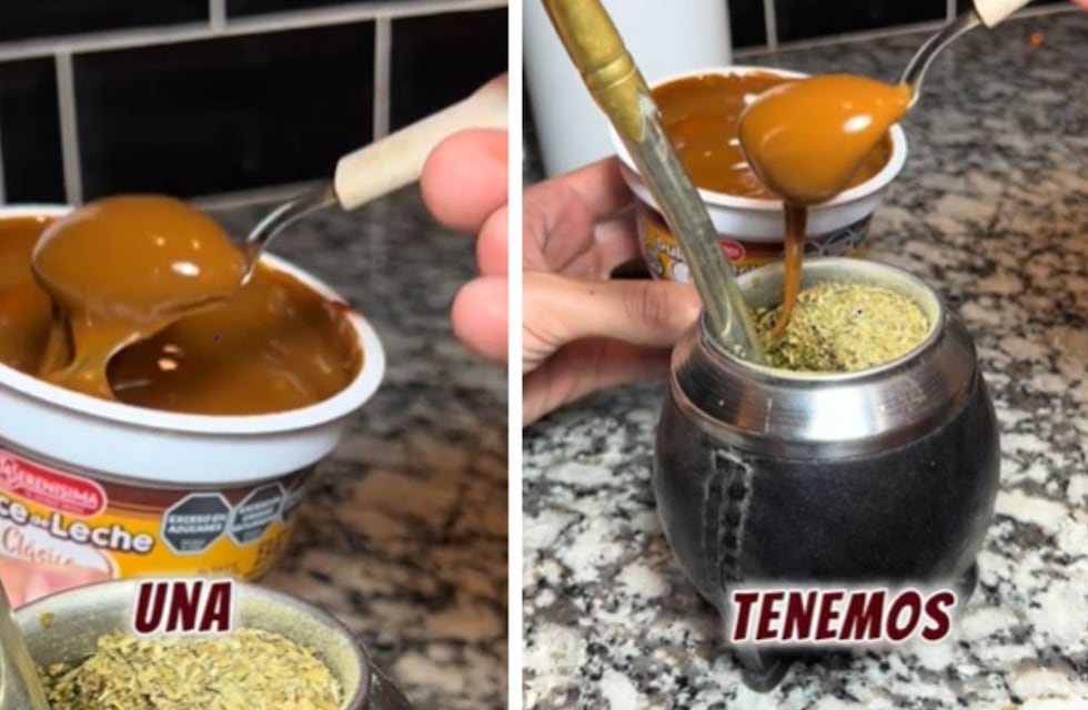 Invento argentino: mezcló mate con dulce de leche y el resultado abrió debate en TikTok