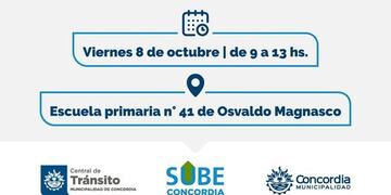 Se realizará en la escuela de Osvaldo Magnasco.