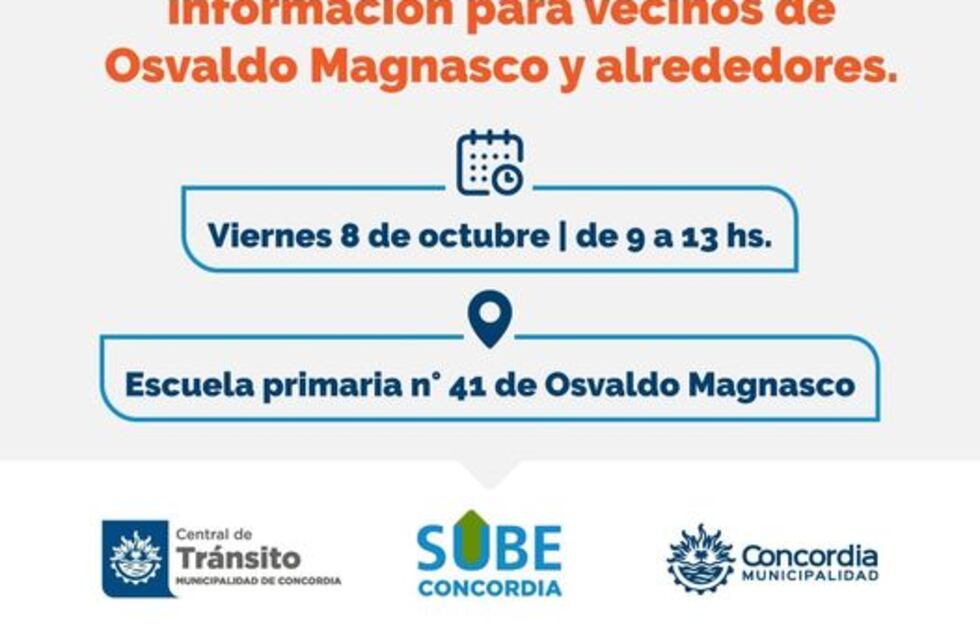Tarjeta SUBE: Habrá un punto de información y trámites en Osvaldo Magnasco