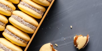 La receta de alfajores de maicena sin gluten.