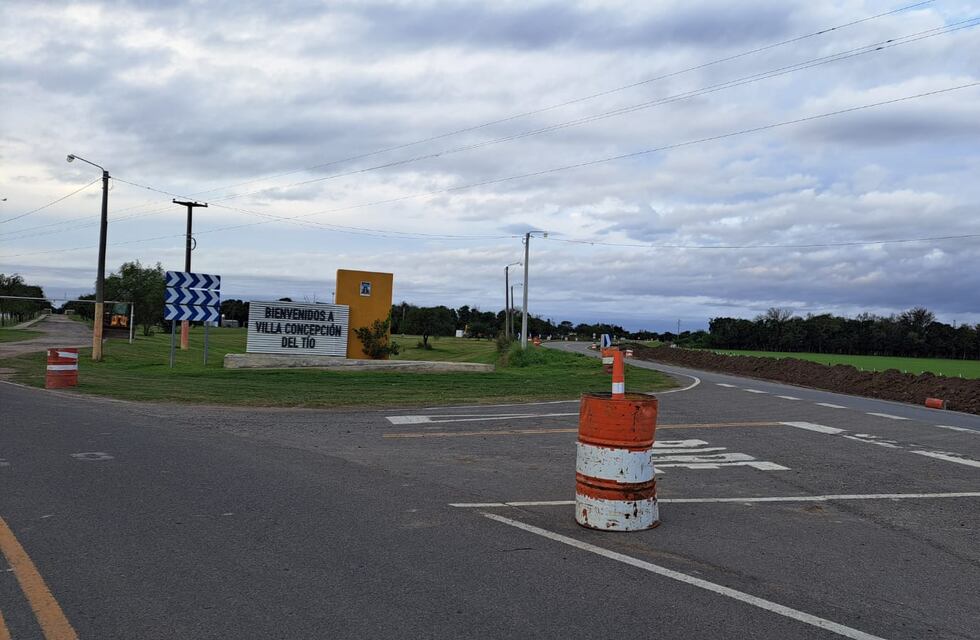 Villa Concepción del Tío: luego de tantos siniestros, llegó la obra esperada sobre la Ruta Provincial 3