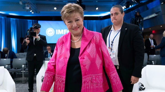 La directora del FMI, Kristalina Georgieva (AP Photo/Jose Luis Magana).