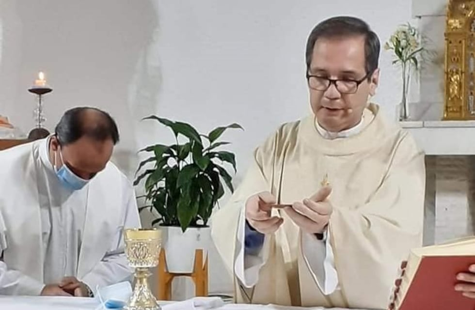 Tras recuperarse del Covid, el Padre Mario volvió a su actividad en la Parroquia Nuestra Señora del Carmen