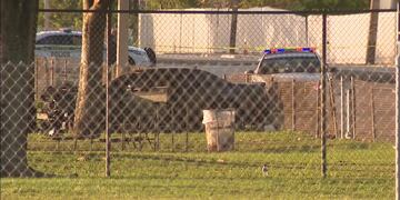 El auto del adolescente tras chocar durante una persecución policial