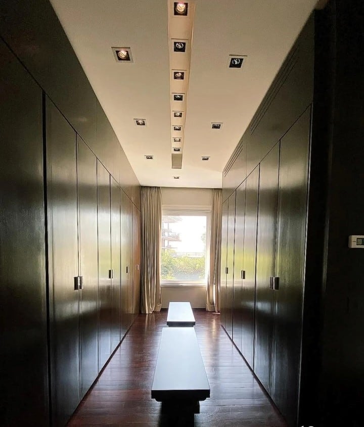 El vestidor de Pampita en su exclusivo hogar.