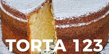 La receta de la torta 1,2,3 de Paulina Cocina.