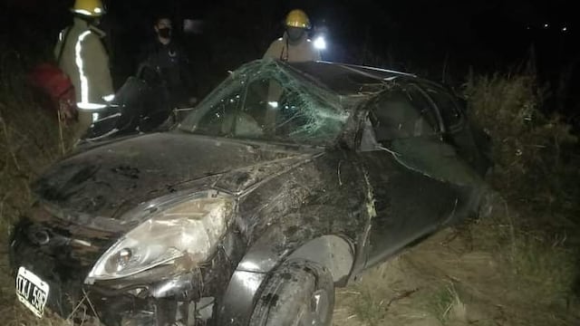 Accidente de tránsito en el ingreso a La Cumbre. (Foto: Sergio Cepeda).