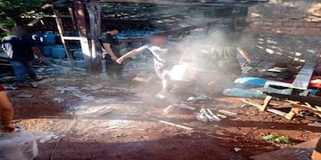 Un hombre falleció producto de la explosión del depósito de garrafas en San Antonio,