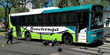 Siniestro vial en pleno centro posadeño.