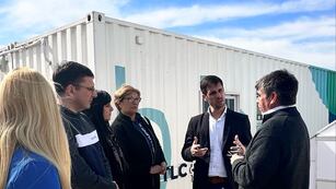 Leo Viotti y Lisandro Mársico visitaron el Parque Tecnológico Litoral Centro