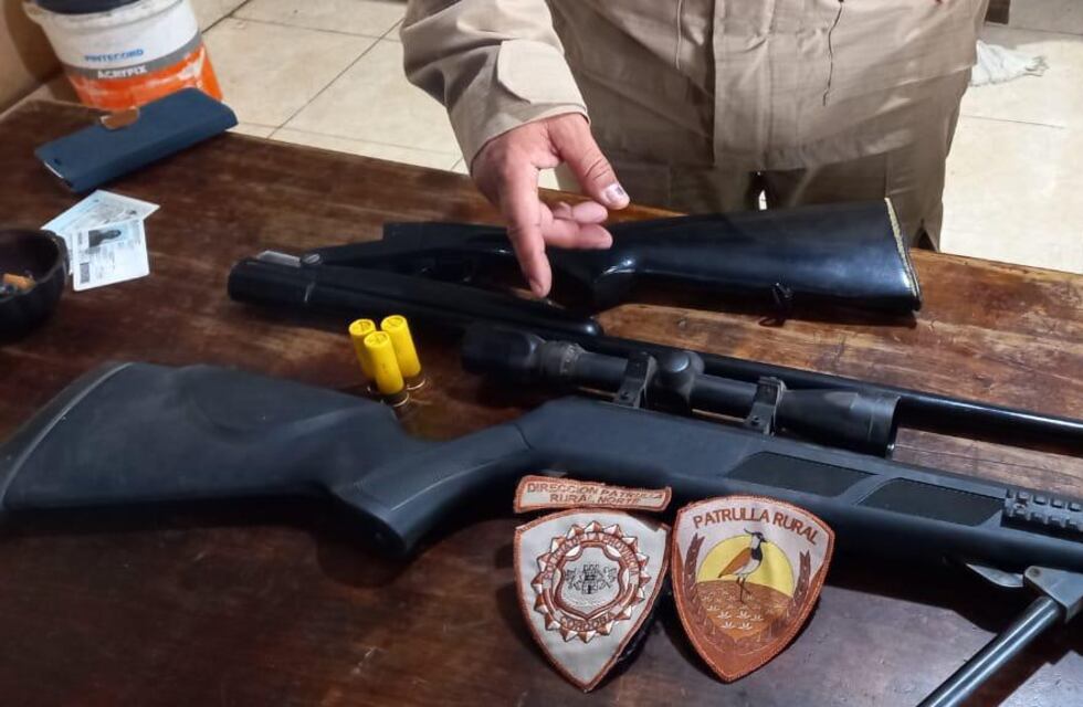 Llevaba armas en su vehículo sin documentación y lo detuvo la Patrulla Rural