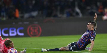 Michael Santos, goleador de un Talleres que juega este lunes y el próximo viernes, ya por la fecha 25 (Facundo Luque / La Voz).